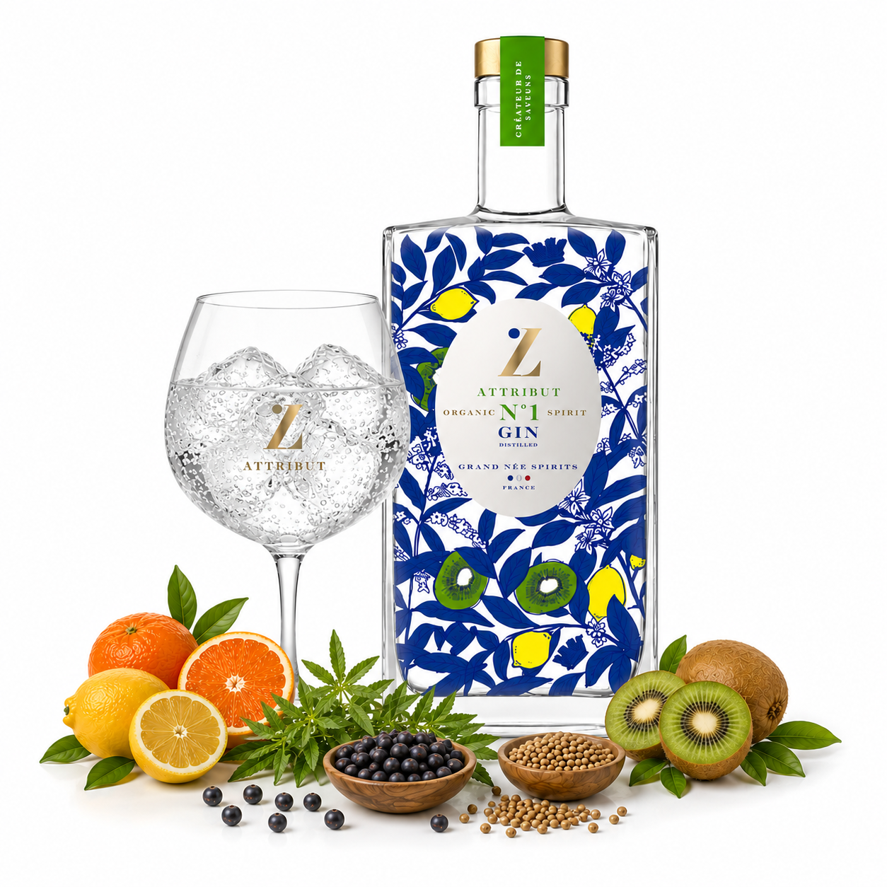 GIN ATTRIBUT #1 LONDON BIO 43% 50CL